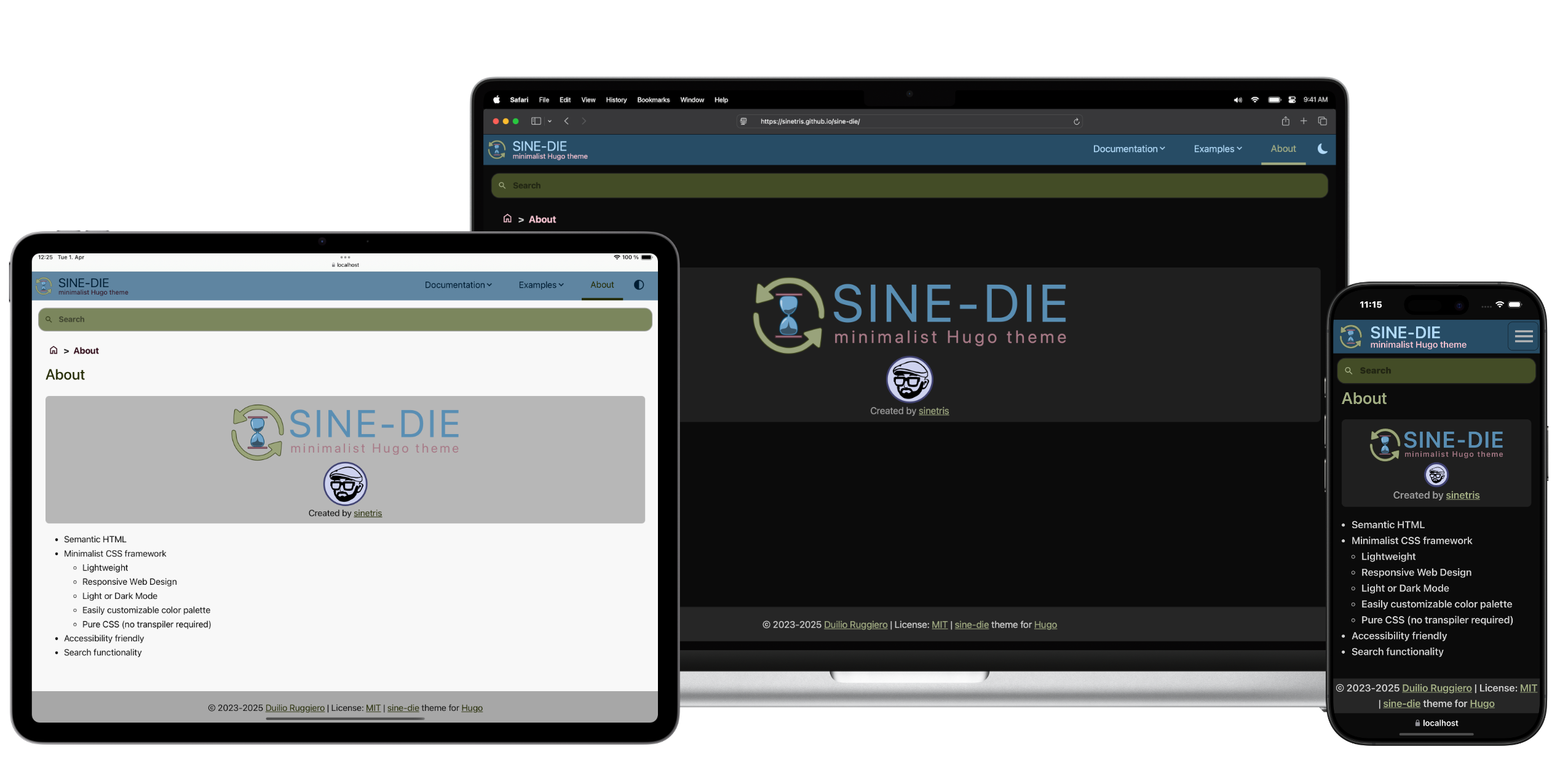 Responsive Design screenshots